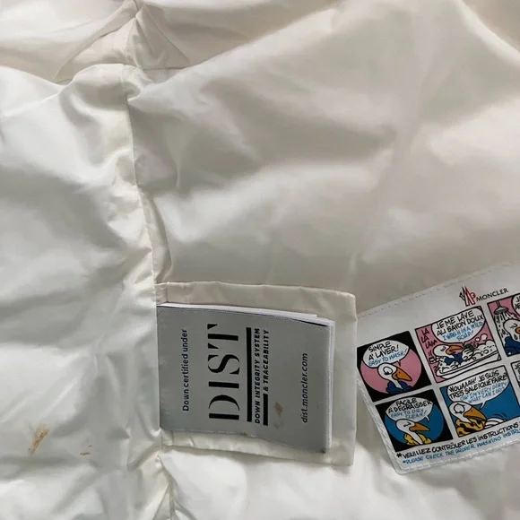 Moncler Kids White Puffer Jacket - Picture 6 of 8